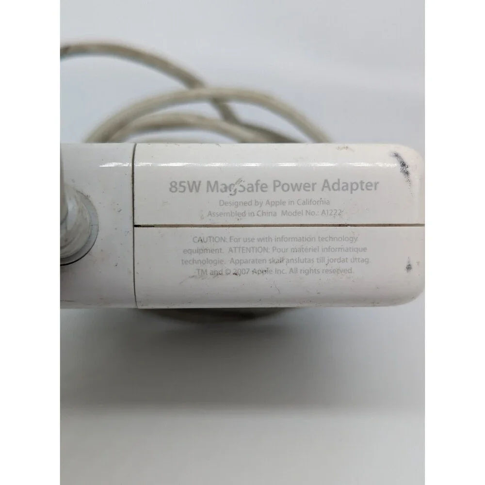 Genuine Apple 85W MagSafe Power Adapter A1222 for MacBook Pro